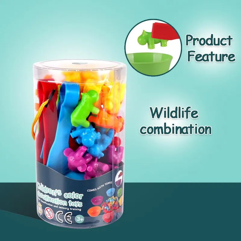 Children's Rainbow Counting Early Education Cognitive Toys Children's Montessori Teaching Aids Mathematics Toddler Game Set 2
