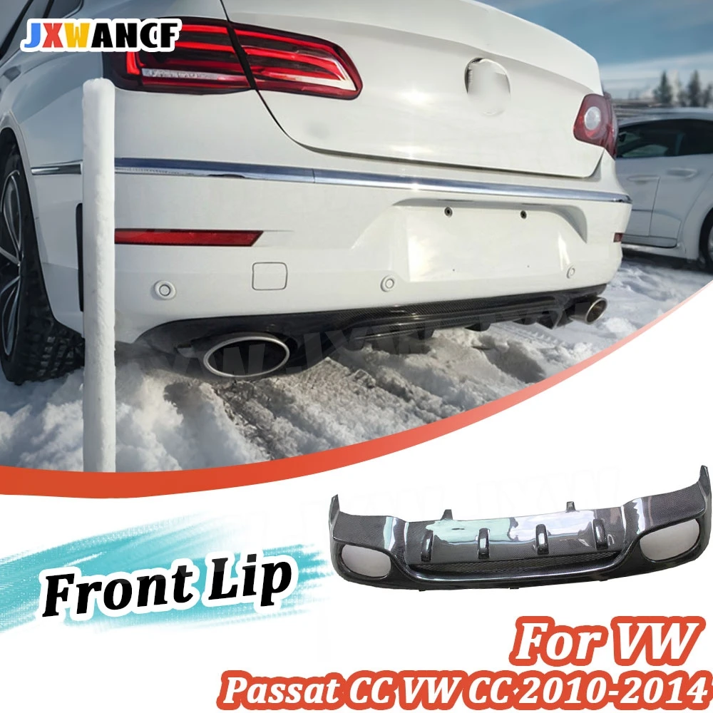 JXWANCF Rear Lip Diffuser Spoiler for Volkswagen Passat CC VW CC 2010 ...