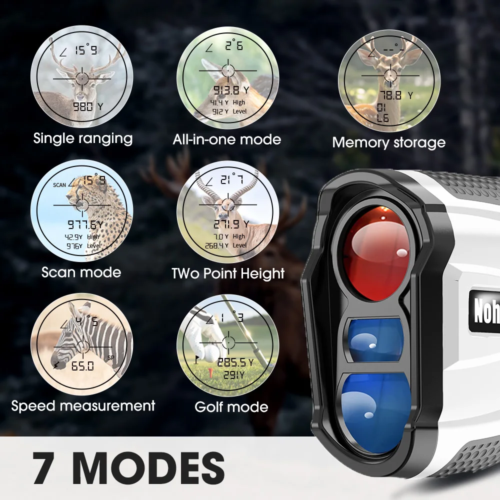 Multifunctional Laser Rangefinder 600/1000 Yards Golf Range Finder for Hunting G