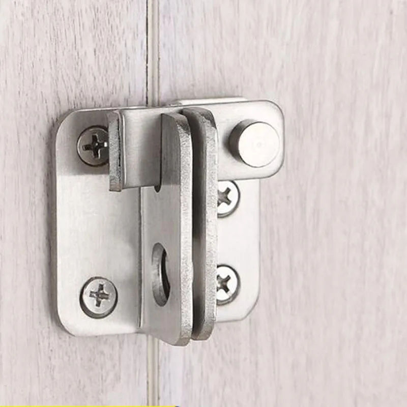 Turn On Left / Right Brief Simple Bolt Anti-theft Security Door Thick Stainless Steel Thicken Bolt Locker Lock Hasp