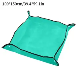 Waterproof Foldable Planting and Transplanting Mat Garden Tray (Green 100x150)
