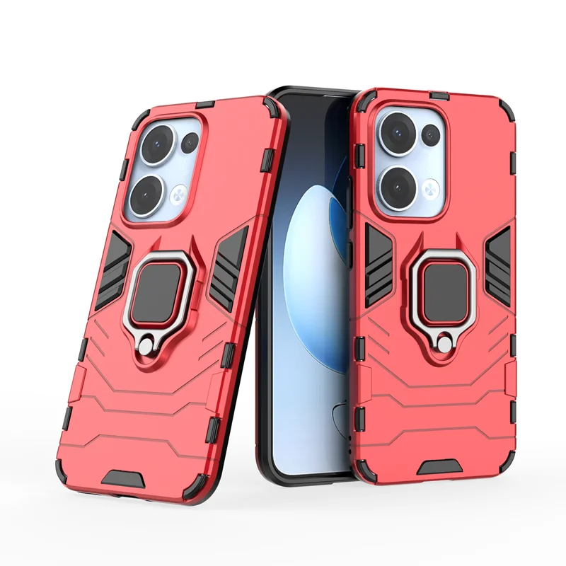 Shockproof Armor Metal Ring Phone Case with Magnetic Car Holder
