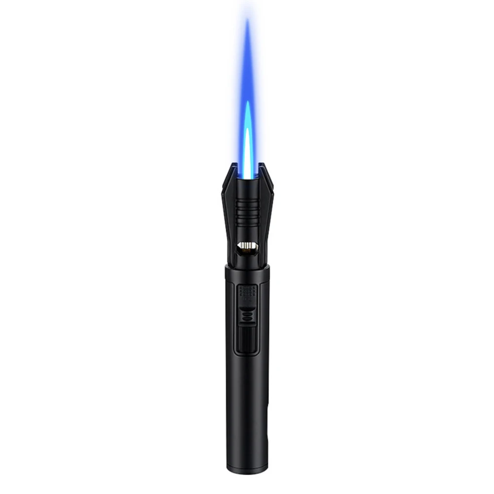 Creative Compact Portable Handheld Gun Lighter Transparent Visual Gas Window Mini Torch Outdoor Lightweight Carrying