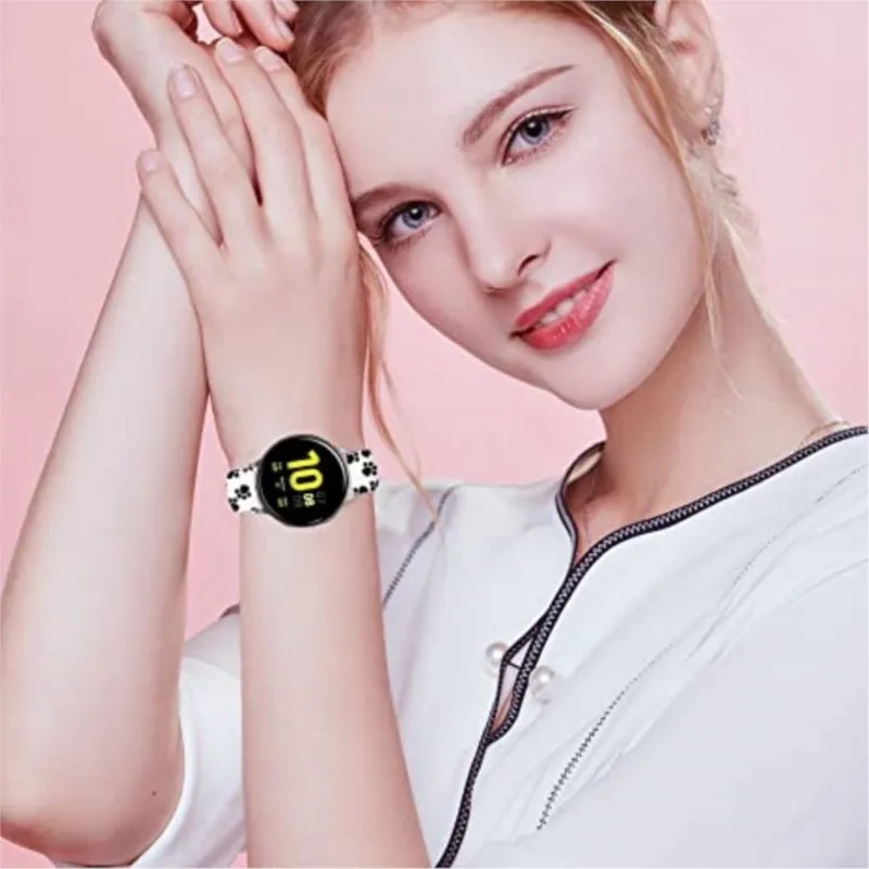 Colorful Silicone Replacement Band - Patterned 20mm/22mm Watch Strap