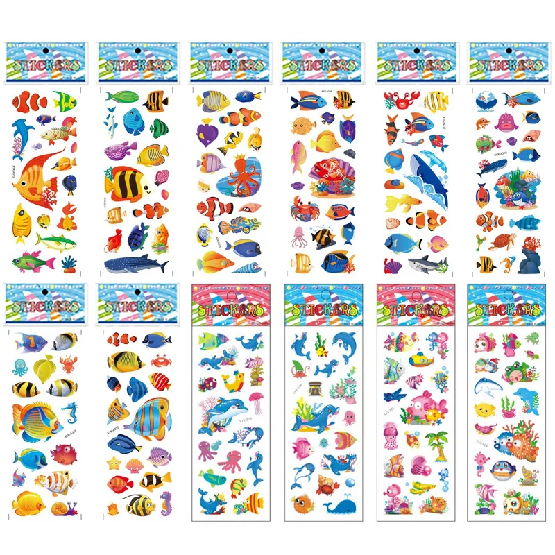 BENGKUI 3D Puffy Bulk Stickers, Enfants Autocollants 4