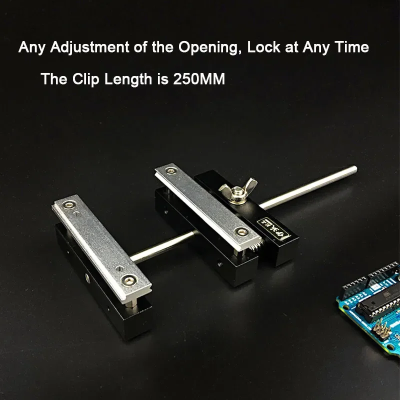 Kit Outils Modelisme 6 Pièces avec Mains Auxiliaires et Loupe LED