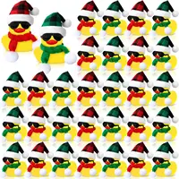 Christmas Mini Rubber Duck Bulk with Sunglasses Scarf Hats   Duck  Bath Toy Xmas Decor for Christmas Winter Gift Cruise 1
