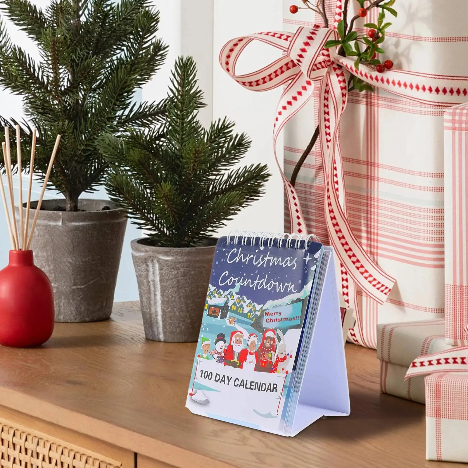 Calendar Advent 2025 Christmas Calendar Desktop Advent 100 Days Interactive Home Decor 100 Day Countdown Calendar For Christmas