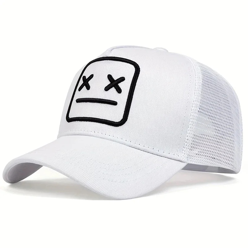Unisex XX Embroidery Baseball Net Caps Adjustable Casual Hats Spring And Summer Outdoor Sunscreen Hat_voghion.com