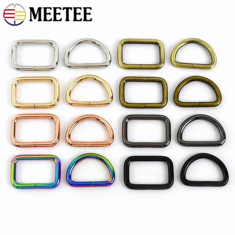 Lot De 50 Boucles En D-Rings Métal - Diamètre 10 Mm - Pour Quincaillerie Et Bricolage