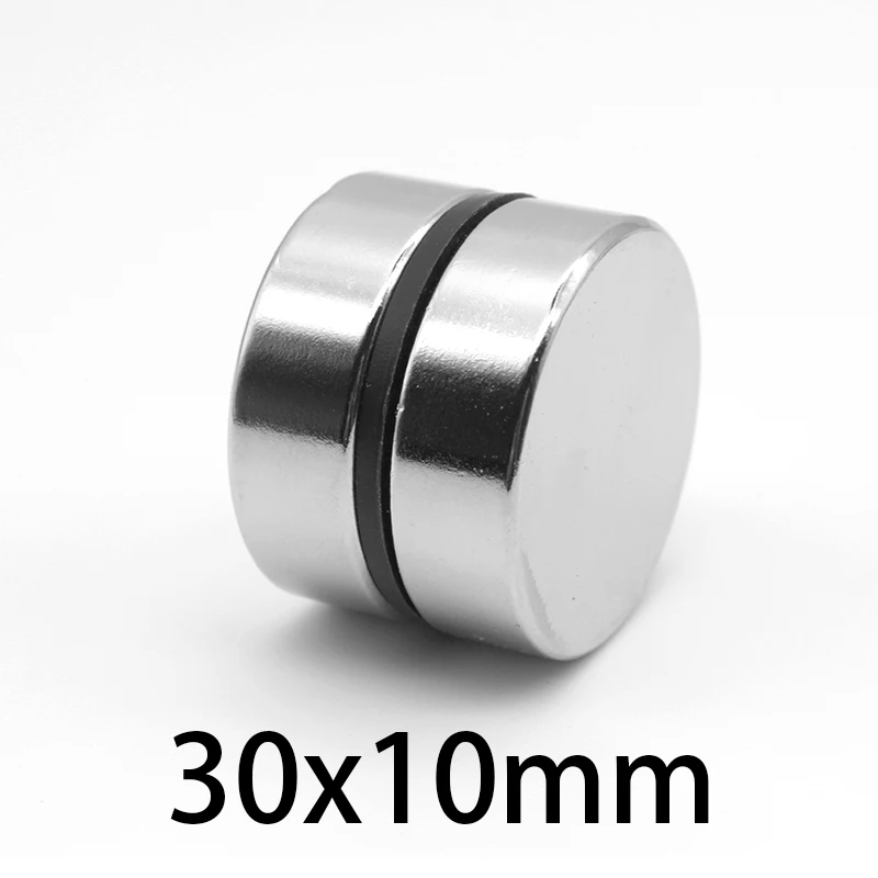 1 2 3 5PCS 30x10 mm Circuler Search Magnet N35 Round Rare Earth Neodymium Magnet