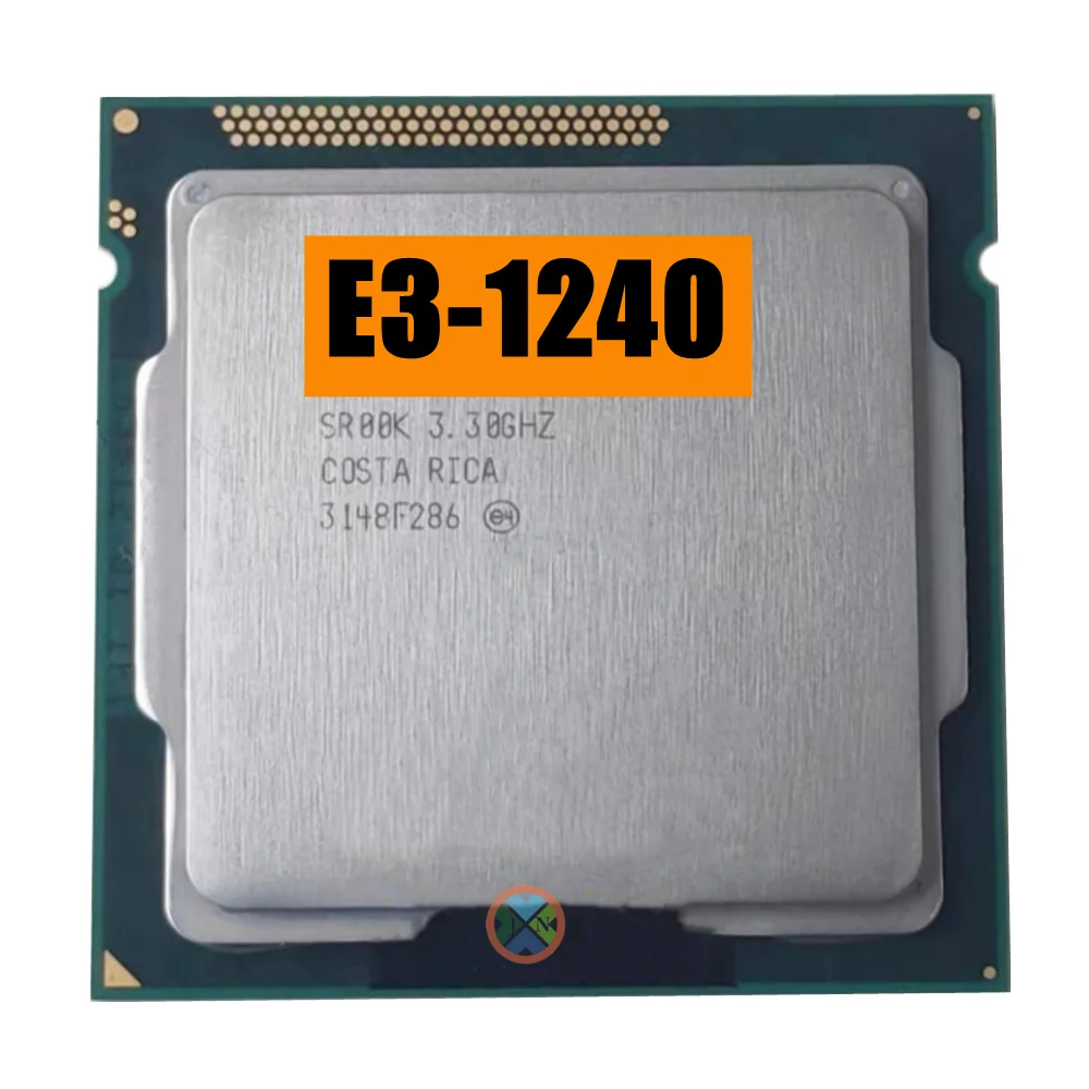 Processador Cpu Quad-core Oito Thread Ghz 8m 80w Lga 1155 33 Ghz Xeon-e3 1240