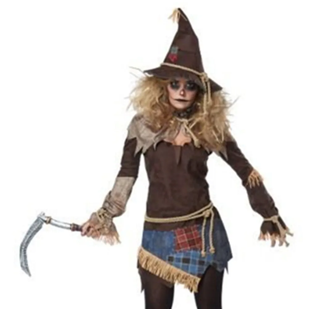 

Halloween Masquerade Fairy Tale Scarecrow Witch Cospaly Costume Carnival Party Horror Ghosts Vampire Clown Fancy Dress