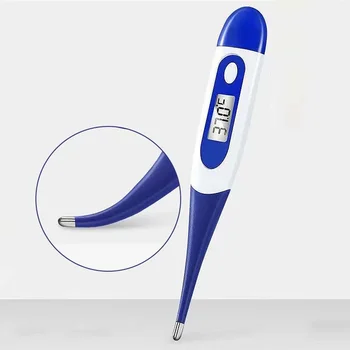 Household Adults Children Thermometers for Fever Thermometer Electronic Soft Head Digital Oral Armpit Temperature Measurement 1