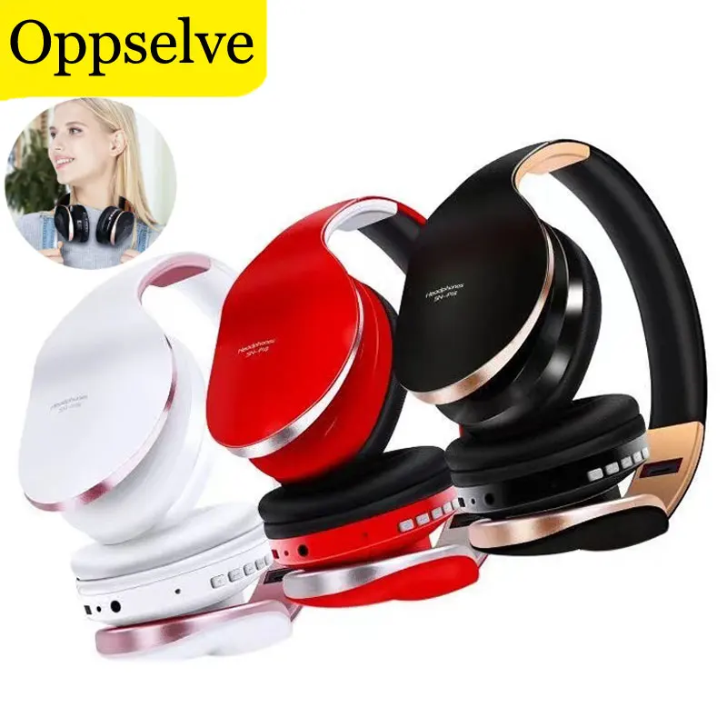 

Wireless Bluetooth On-Ear Headphone Bass HIFI Stereo Foldable Headsets Gaming Earphones With 400mAH Large Battery And Microphone