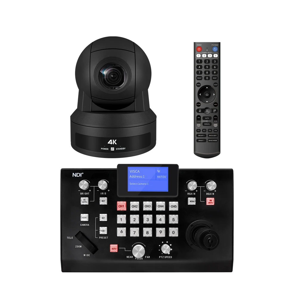 원격 학습 Ptz 1080 60fps Cmos 방송 카메라용 12x 광학 줌 Sdi Cmos 4k 화상 회의 카메라