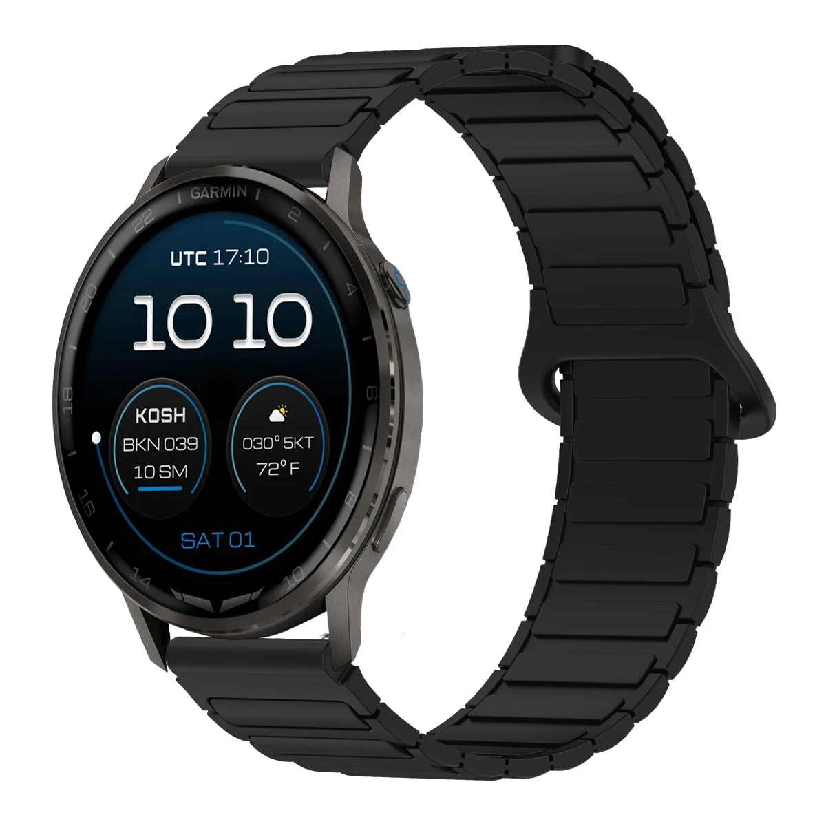 Magnetic Silicone Loop Strap - Universal 22mm/20mm Band