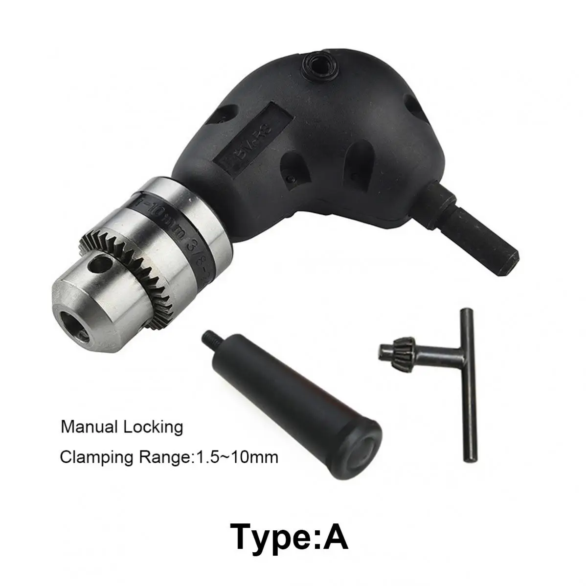 Mandrino Angolo Retto 90° Per Trapano - Adattatore A T Per Forature Difficili, 1-10mm - Foto 2