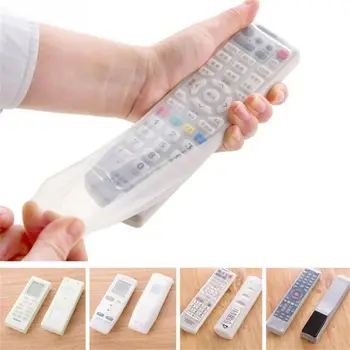 Transparent Dust-proof Silicone Remote Control Case Air Condition Cover Remote Control Protctive Case TV Remote Storage Bag 1