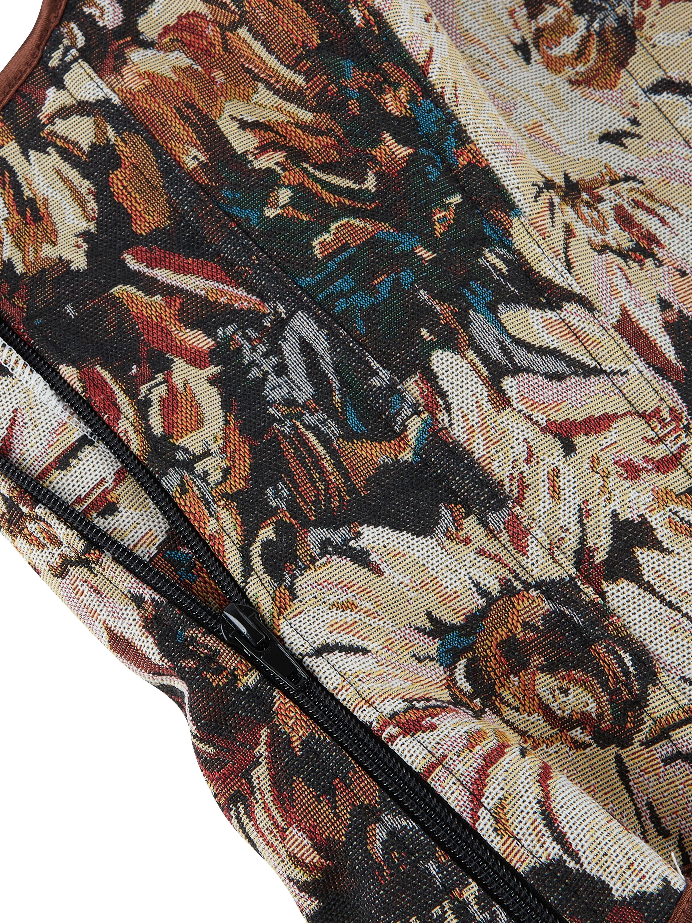 Women’s New Oil Painting Floral Corset, Sexy Strapless Renaissance Bustier Top, Side Zipper Vintage Waist Cinching Shapewear - Image 5