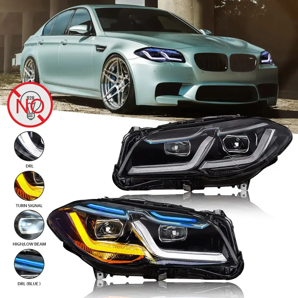 Car Accessories For BMW F10 F18 2010-2017 Headlight + Tail Light LED Lamp DRL Signal Fog Brake Plug And Play Daytime