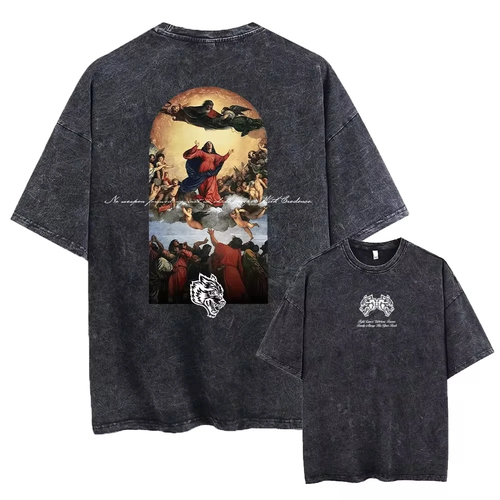 Darc Wolf Sport Retro Wash T Shirt Gym Fitness Men s And Women s darc-wolf-sport-retro-wash-t-shirt-gym-fitness-men-s-and-women-s