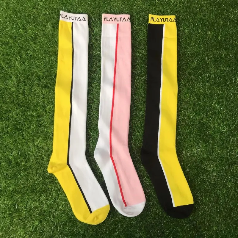 

24 New Women's Golf Socks Outdoor Sports Casual Socks Wicking Breathable Over The Knee Mandarin Duck Socks