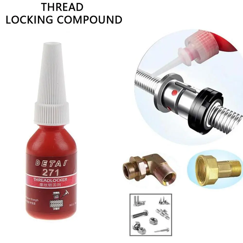 Adhesive Wire Sealing 242 Glue Anti-Corrosion Thread Anti-Pressure Blue Glue Anaerobic Screw Lock 10ml liquid glue threadlocker glue anaerobic glue