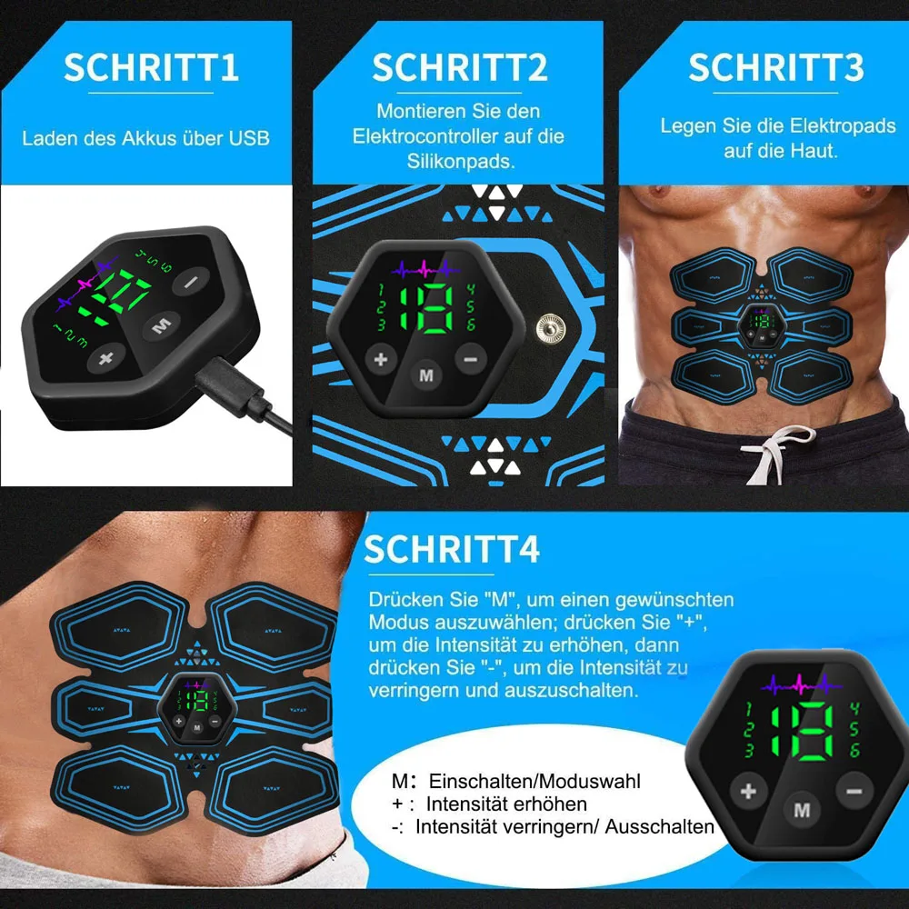 ABS Trainer EMS Abdominal Muscle Stimulator Hip Trainer Smart Muscles