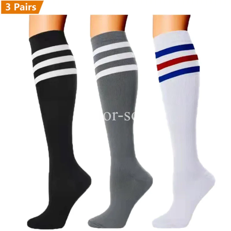 Compression Socks Running Men Women Stockings Sports Anti-Fatigue Compression Socks Sports Bulk 3 Pairs Lot Pack