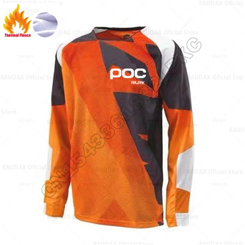 thumbnail image 1 of RAUDAX POC - Camiseta térmica de invierno para ciclismo de montaña, polar, para hombre, para descenso, manga larga, para motocross, 1 of 4
