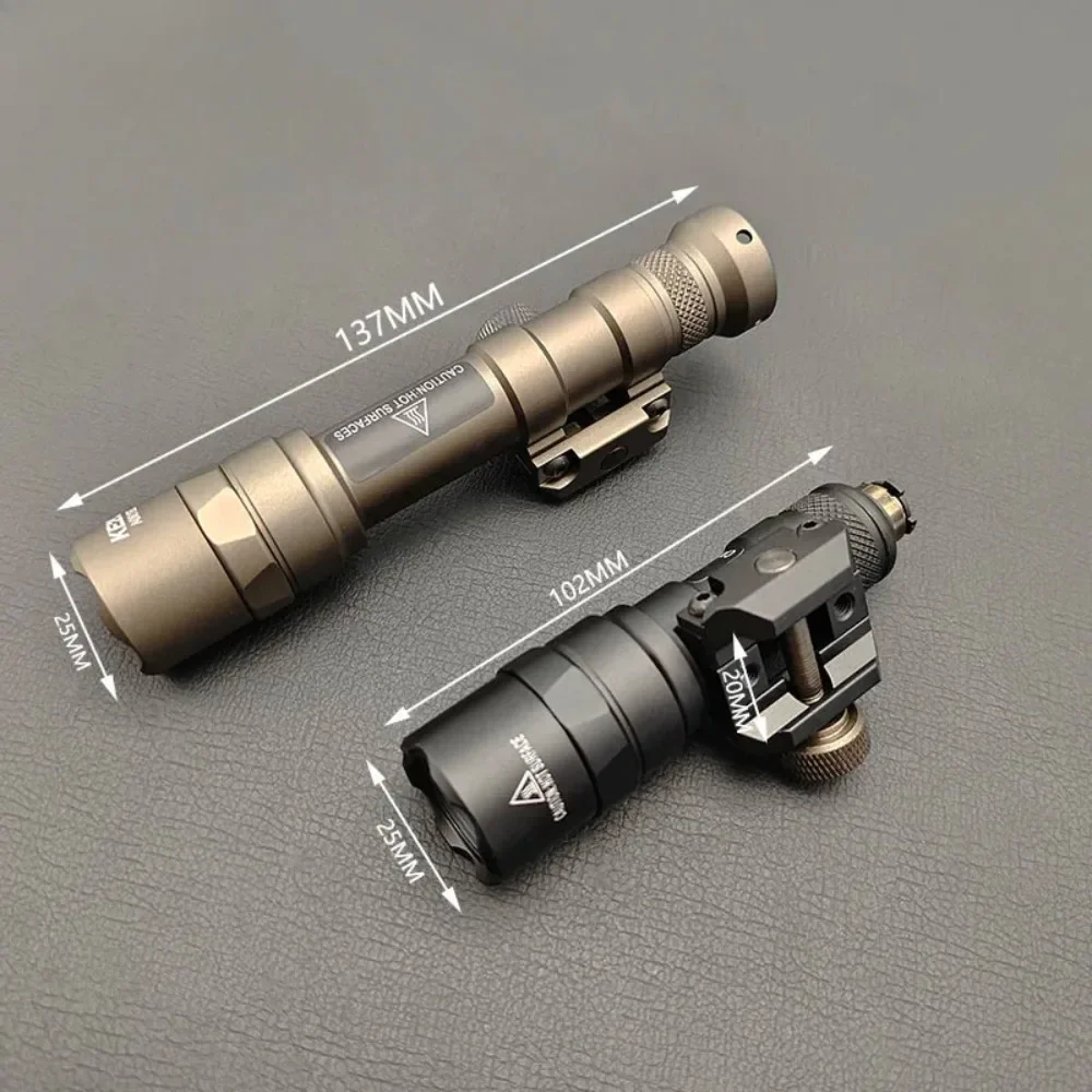 전술 SF M600B M300B Airsoft LED 손전등 Modbutton 압력 스위치 스카우트 라이플 총 무기 라이트 맞는 20mm 레일