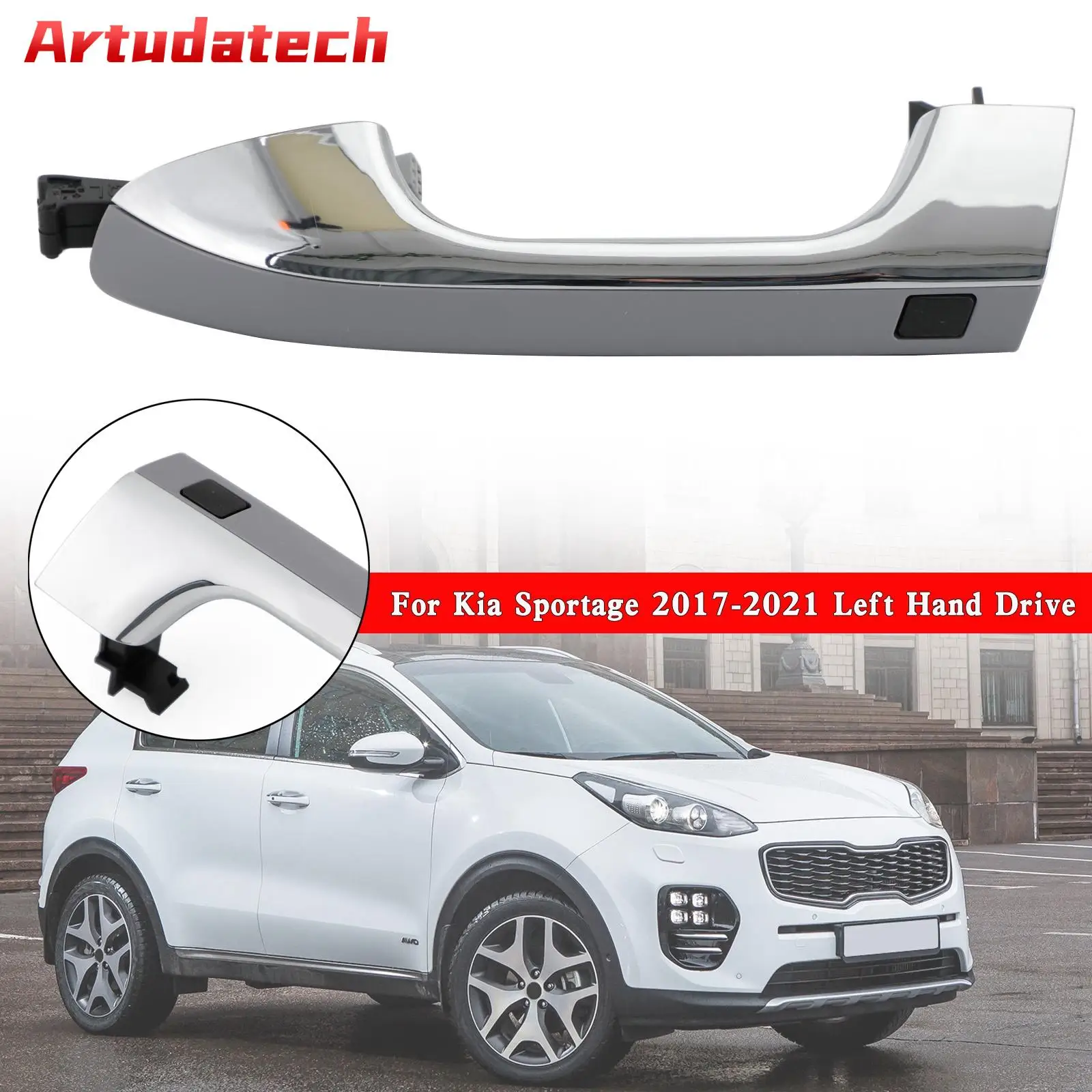 Bouton De Poignée De Porte Avant Gauche Et Droite Pour Kia Sportage 2017-2021 - Neuf, Garantie 6 Mois