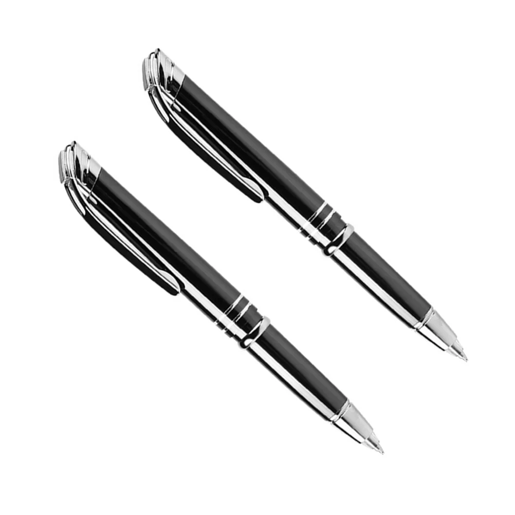 2pcs Led Ballpoint Pens Writing Pen Black Ink Fine Tip For Kids Students School Office Stationery Supplies - 4
