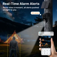 WONSDAR 4G SIM caméra solaire 24/7 enregistrement extérieur trois écrans caméra PTZ suivi automatique étanche batterie Surveillance iCSee 5