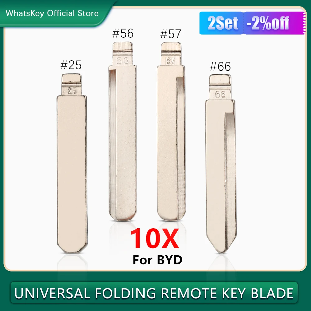 10Pcs HON66 KD VVDI JMD Flip Remote Key Blade #25 56 57 66