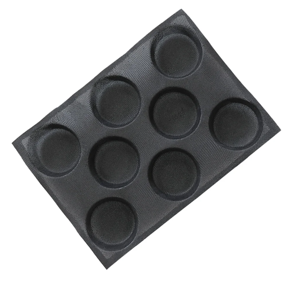 

Food grade Silicone DIY Mold Non-stick Safe Bun Mold Healthy Bread Pan Silicone non-stick breathable bun mold hamburger mold