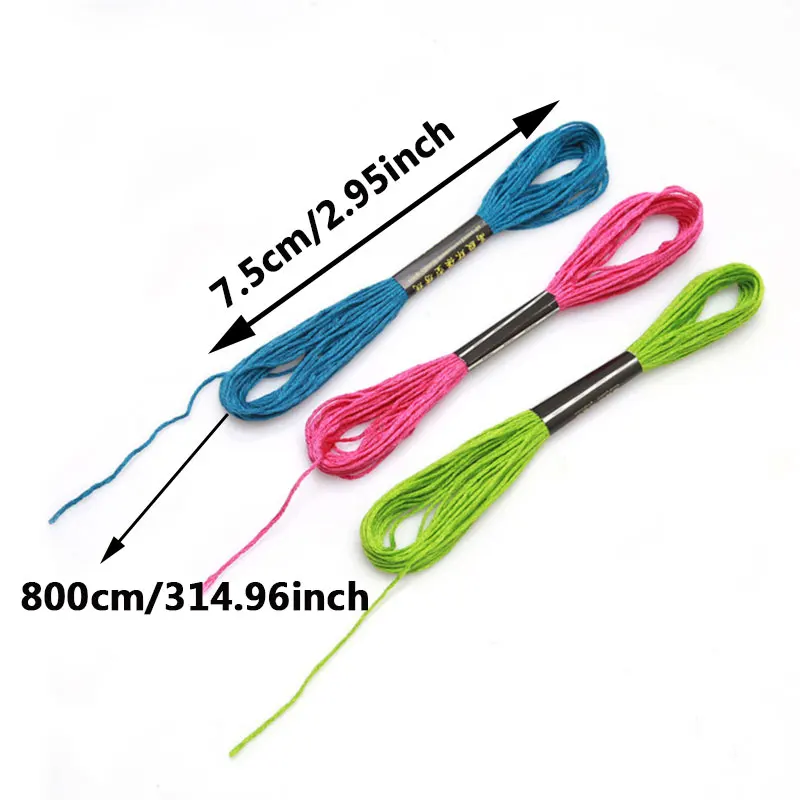 15-200 مرساة عبر غرزة التطريز الموضوع التطريز الموضوع البوليستر خيط القطن التطريز خط الخياطة الحرفية الموضوع