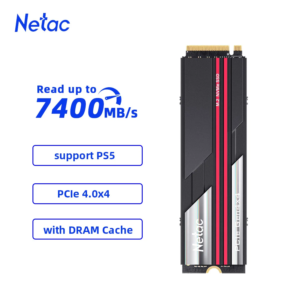 Netac – disque dur interne SSD NVMe, M.2 2280 PCIe4.0, 1 to, 2 to