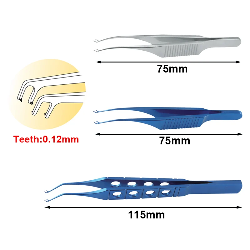 

Three Type Choices Polack Corneal Suturing Forceps Ophthalmic Eye Instrument