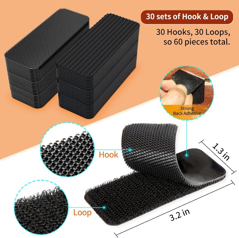 Hook Loop Tape – Strong Adhesive and Durable Fastener Kit!!