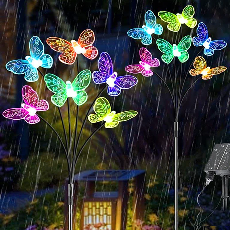 Solar Hummingbird Garden Lights  Solar Light Garden Butterfly - Led Color  Changing - Aliexpress