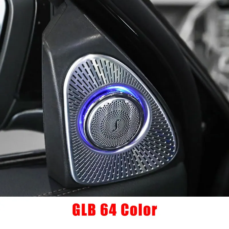 回転式3Dツイーター,64色,メルセデスベンツc,e s,w205,w213,w222,x253 