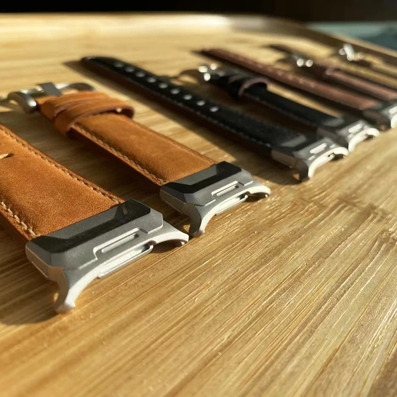 Premium Leather Watch Strap - Elegant Smartwatch Bracelet Accessory