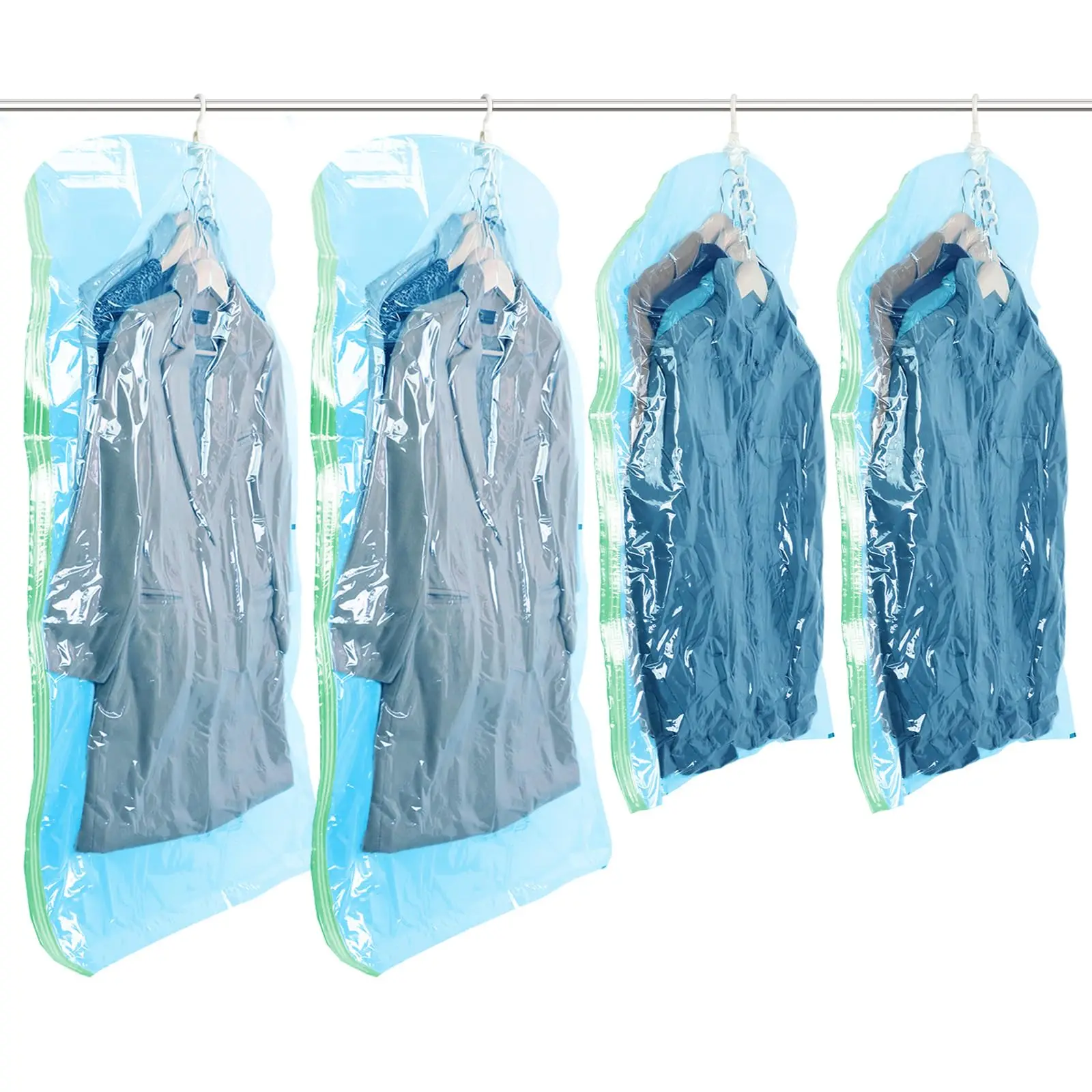 TAILI Hanging Vacuum Storage Bags Hanging Space Saver Bags