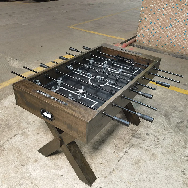 Solid wood American standard football table 8-pole Bobby football machine table game against parent-child interaction
