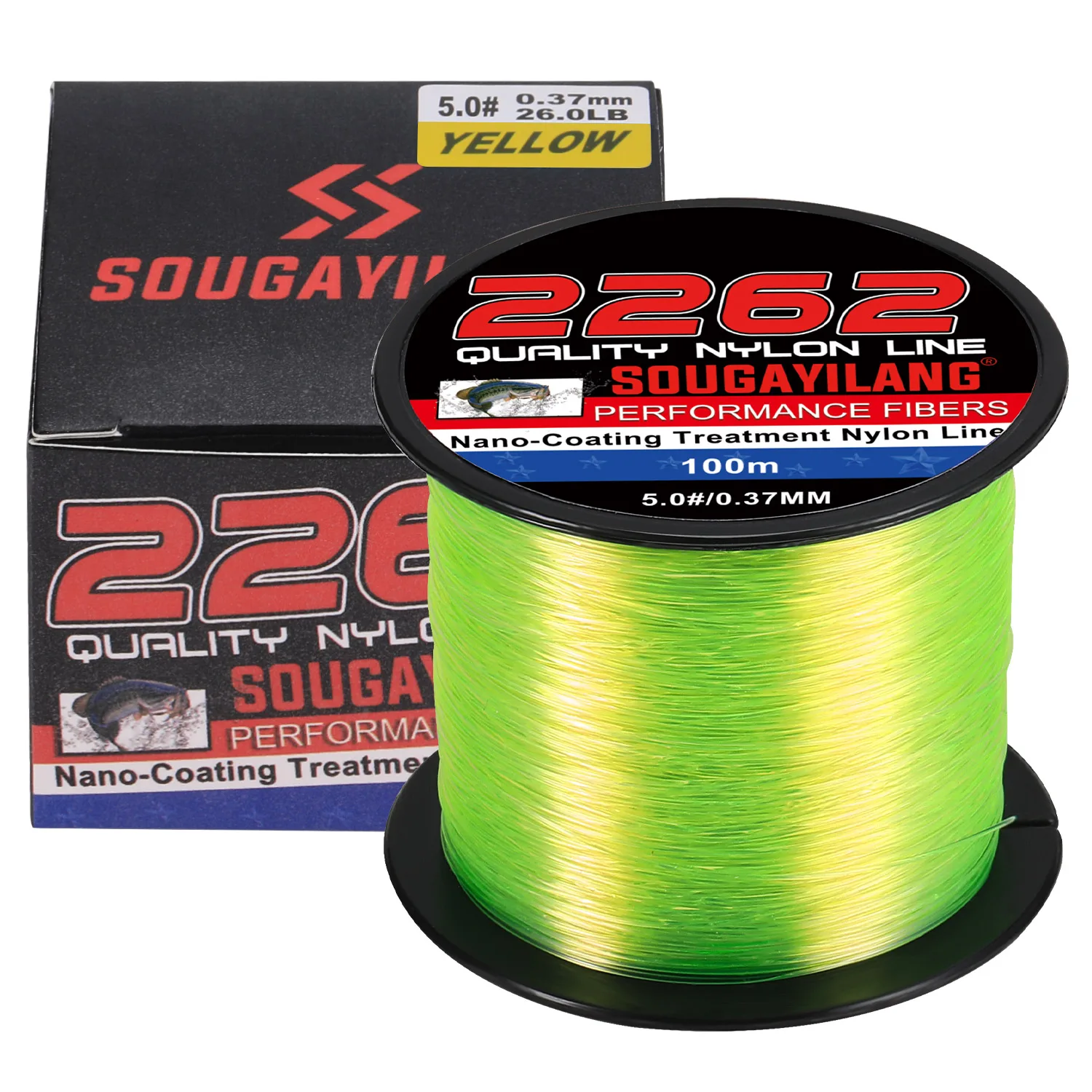 Sougayilang 1pc Fishing Line,7-38LB Nylon Fishing Line, 220M