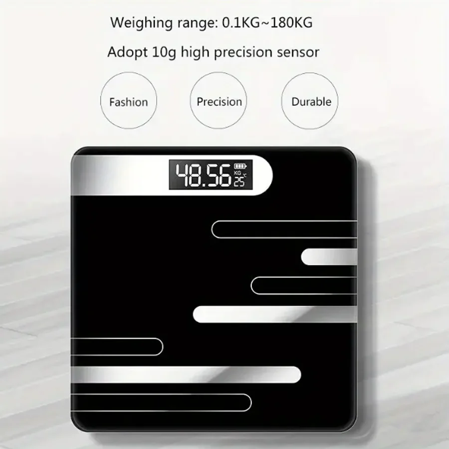 Bathroom Scales Floor Body Scale Digital Weight Scale Glass Electronic ...