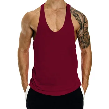 Magliette Estive Senza Maniche per Uomo, Canotta da Palestra ad Asciugatura Rapida, Canotta da Basket in Cotone, Top per Fitness e Bodybuilding, Abbigliamento Maschile