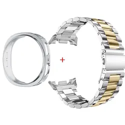 Luxury Stainless Steel Metal Strap with Full Coverage Case - Premium Bracelet Accessory - Galaxy 8 40mm (SGS)